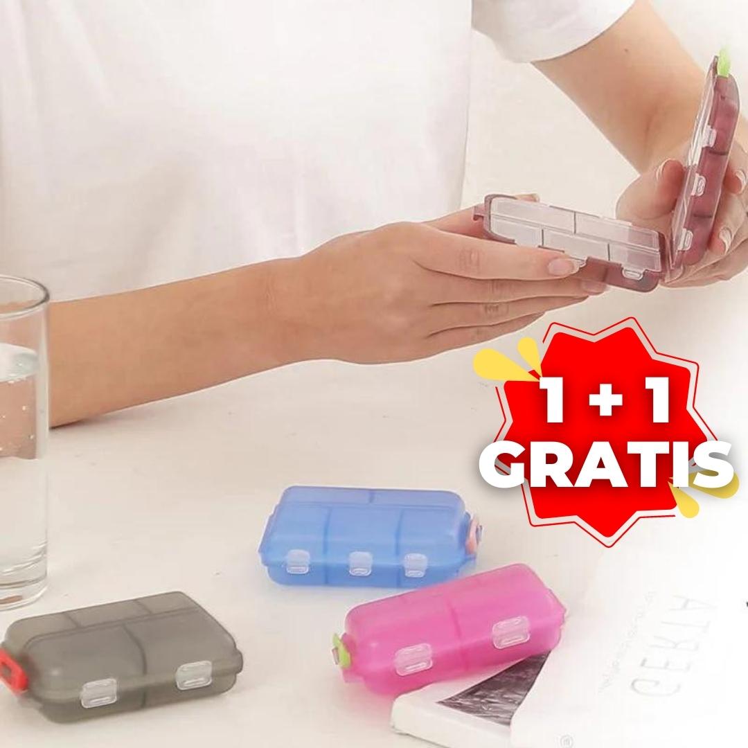 1+1 GRATIS | TravelMed™ - Tragbare Pillendose mit 10 Fächern