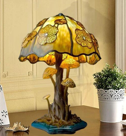 50% RABATT | Luminox - Pilz-Lampe aus gebeiztem Harz | 30 CM