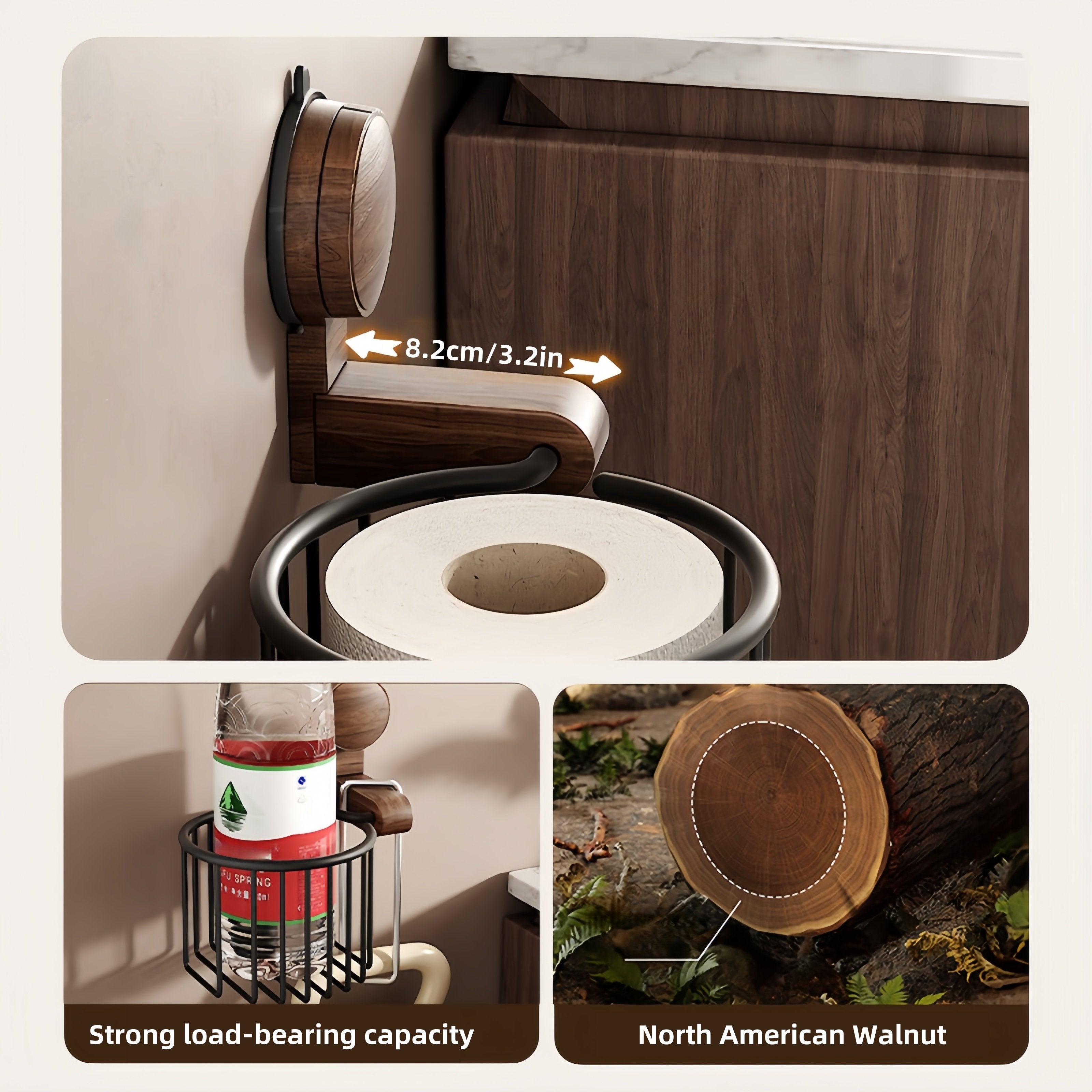 EcoWood™ – Walnuss-Tissuehalter | 50% RABATT