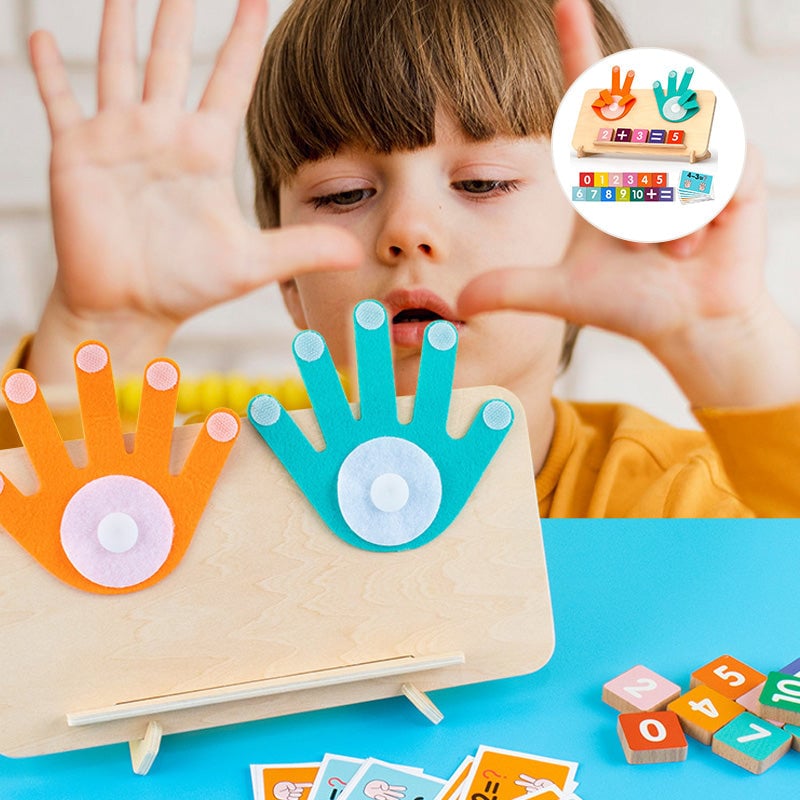 MatheSpaß – Montessori Fingerzählen Lernspielzeug | 50% RABATT