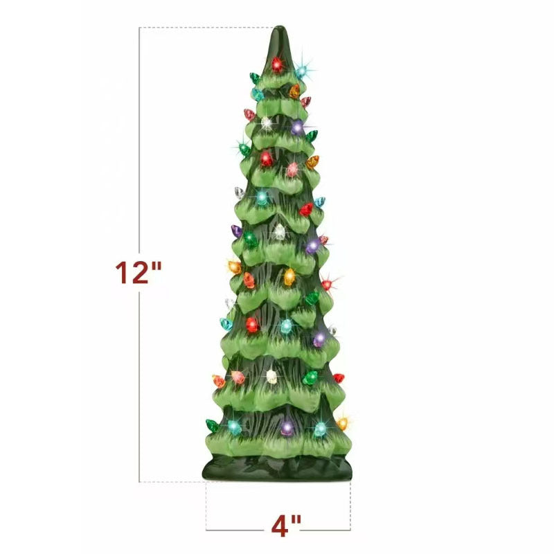 LumiGlow – Handbemalter Weihnachtsbaum aus Keramik