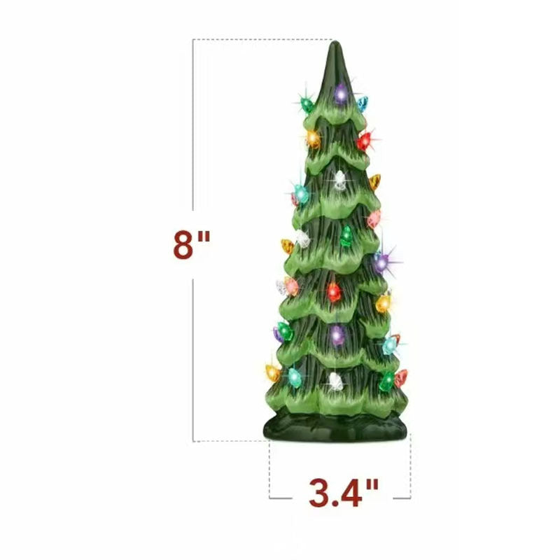 LumiGlow – Handbemalter Weihnachtsbaum aus Keramik