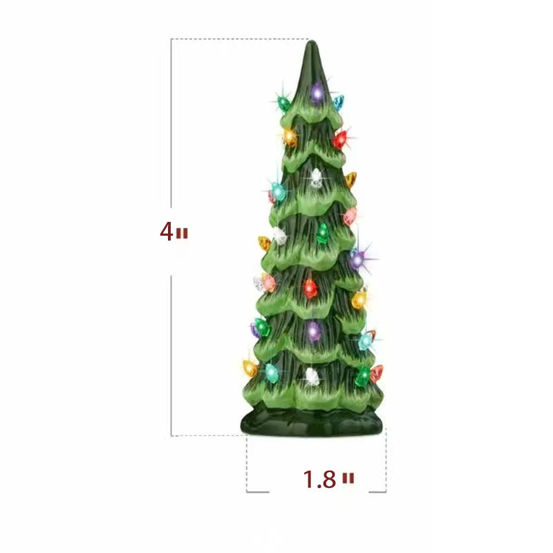 LumiGlow – Handbemalter Weihnachtsbaum aus Keramik