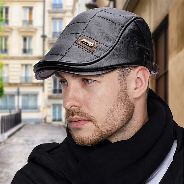 Mike - UNISEX - Neue modische Kunstledermütze  | 50% RABATT