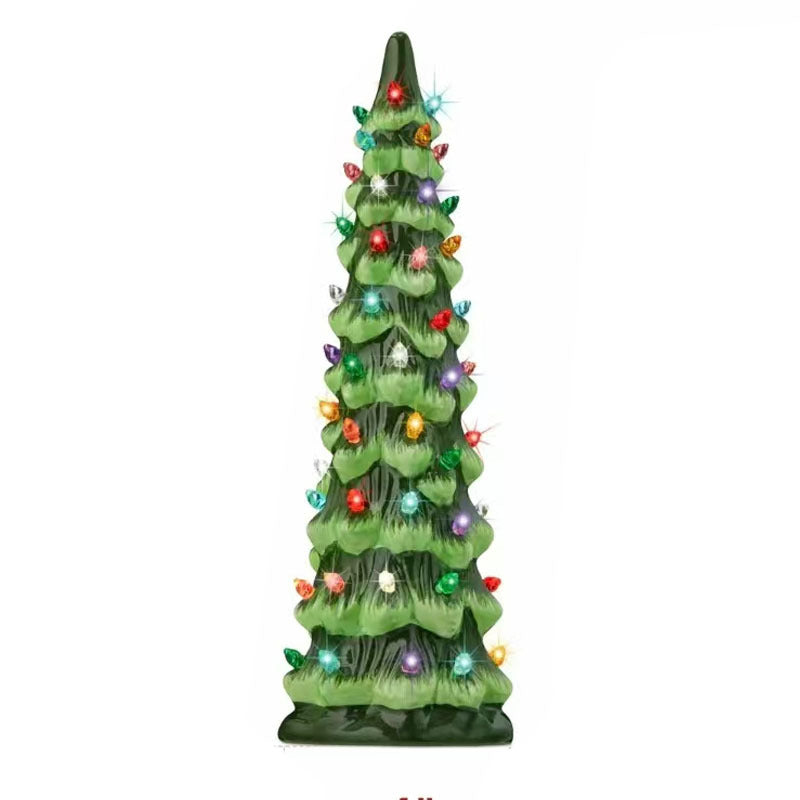 LumiGlow – Handbemalter Weihnachtsbaum aus Keramik