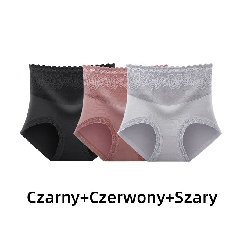 LaceComfort – Damen Spitzen-Slips mit Hohem Bund | 1+1 GRATIS