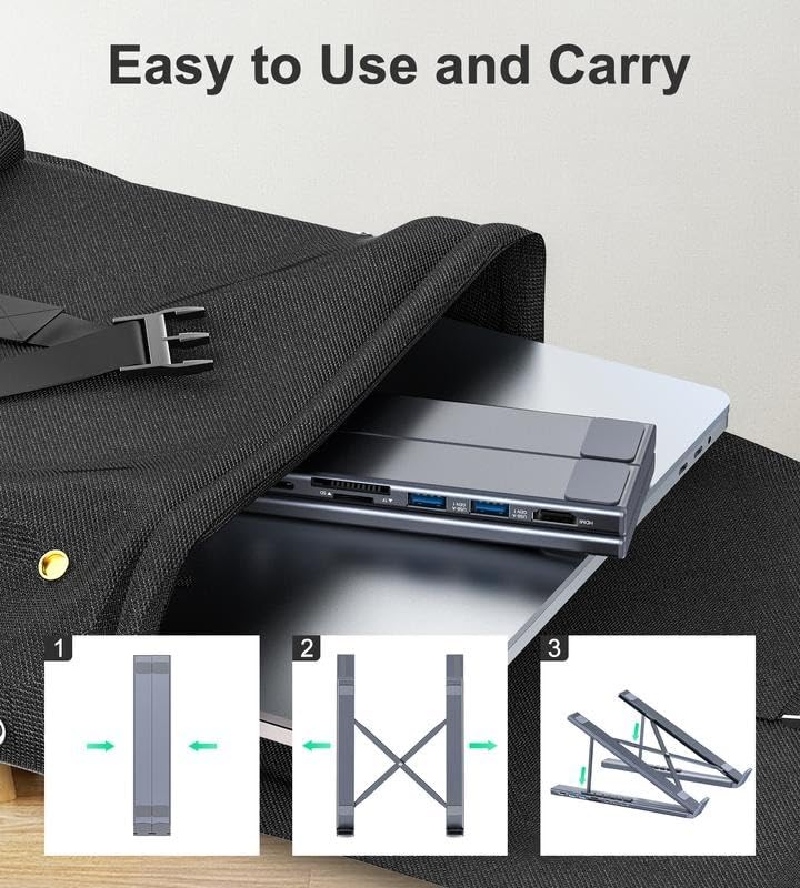 DockMaster™ 8-in-1 USB-C-Dock und Laptop-Ständer | 50% RABATT