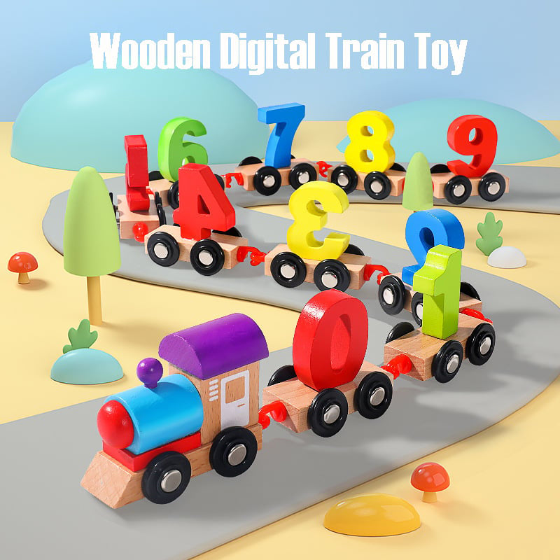 ZahlenZauber - Digitale Holzeisenbahn Spielzeug | 50% RABATT