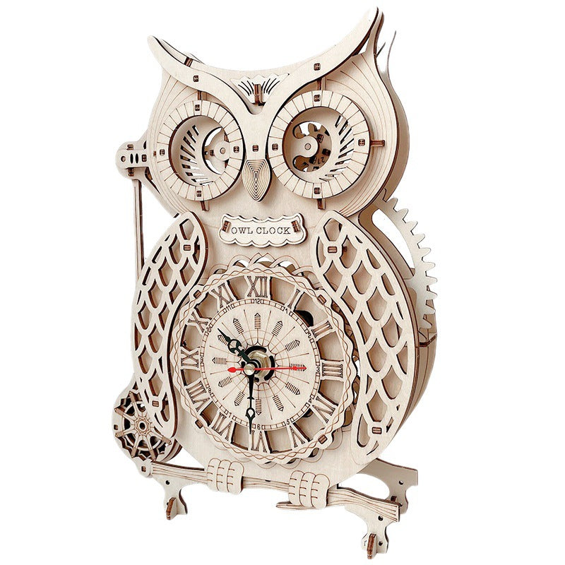 EcoClock - Nachhaltige 3D-Holzuhr aus recycelbarem Birkensperrholz | 50% RABATT
