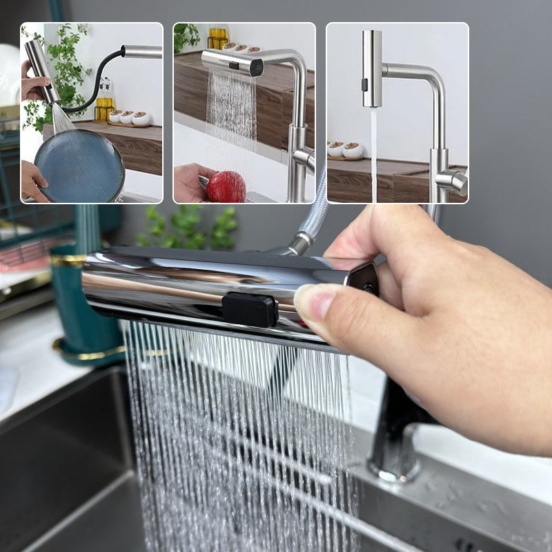 LuxeStream™ 2-in-1-Wasserfall-Küchenkran | 50% RABATT