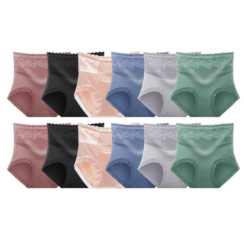 LaceComfort – Damen Spitzen-Slips mit Hohem Bund | 1+1 GRATIS