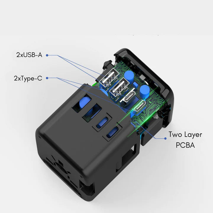 Universal 100V-220V Smart Travel Adapter Spannungswandler