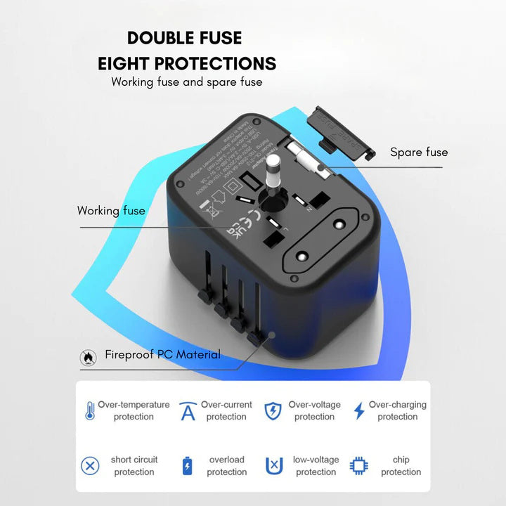 Universal 100V-220V Smart Travel Adapter Spannungswandler