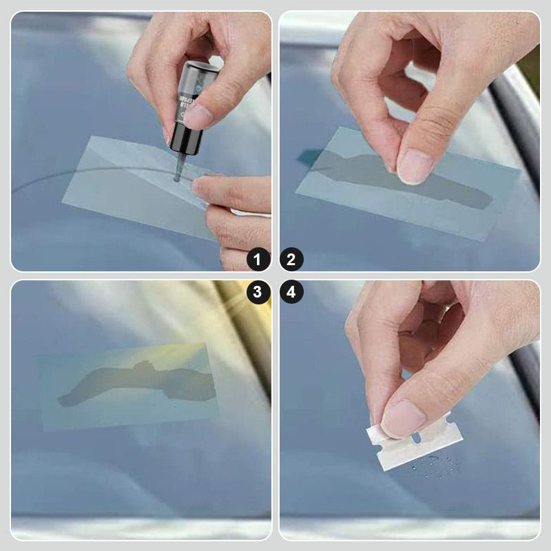 Ocerar™ Flüssigkeit zur Reparatur von Rissen in Autoscheiben | 50% RABATT