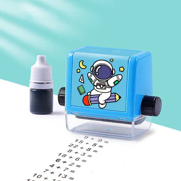 Mathe Rollstempel - Einstellbare Übungen für Grundschüler, Spaß am Lernen