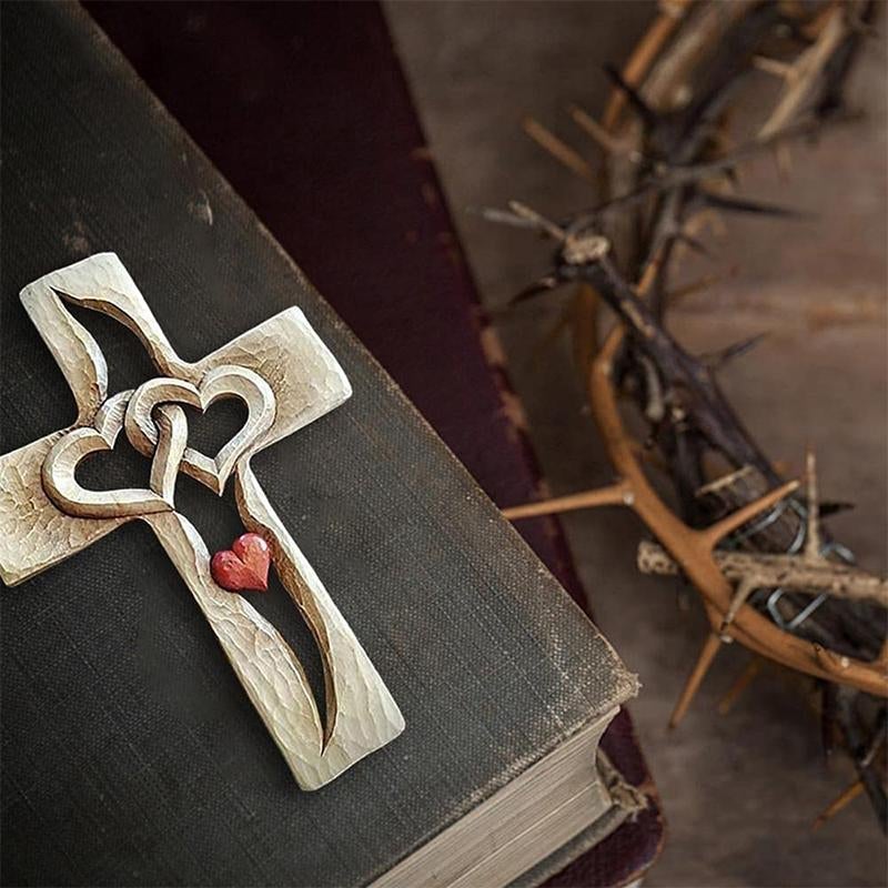FaithHearts – Zwei Herzen, vereint unter Gottes schützendem Kreuz | 50% RABATT