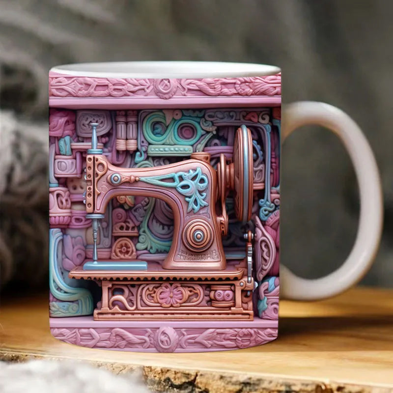 StitchMug - Kreative 3D-Nähtasse für Nähbegeisterte | 50% RABATT
