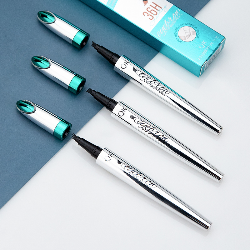 Wasserfester 3D Microblading-Augenbrauenstift mit 4-Gabel-Spitzen