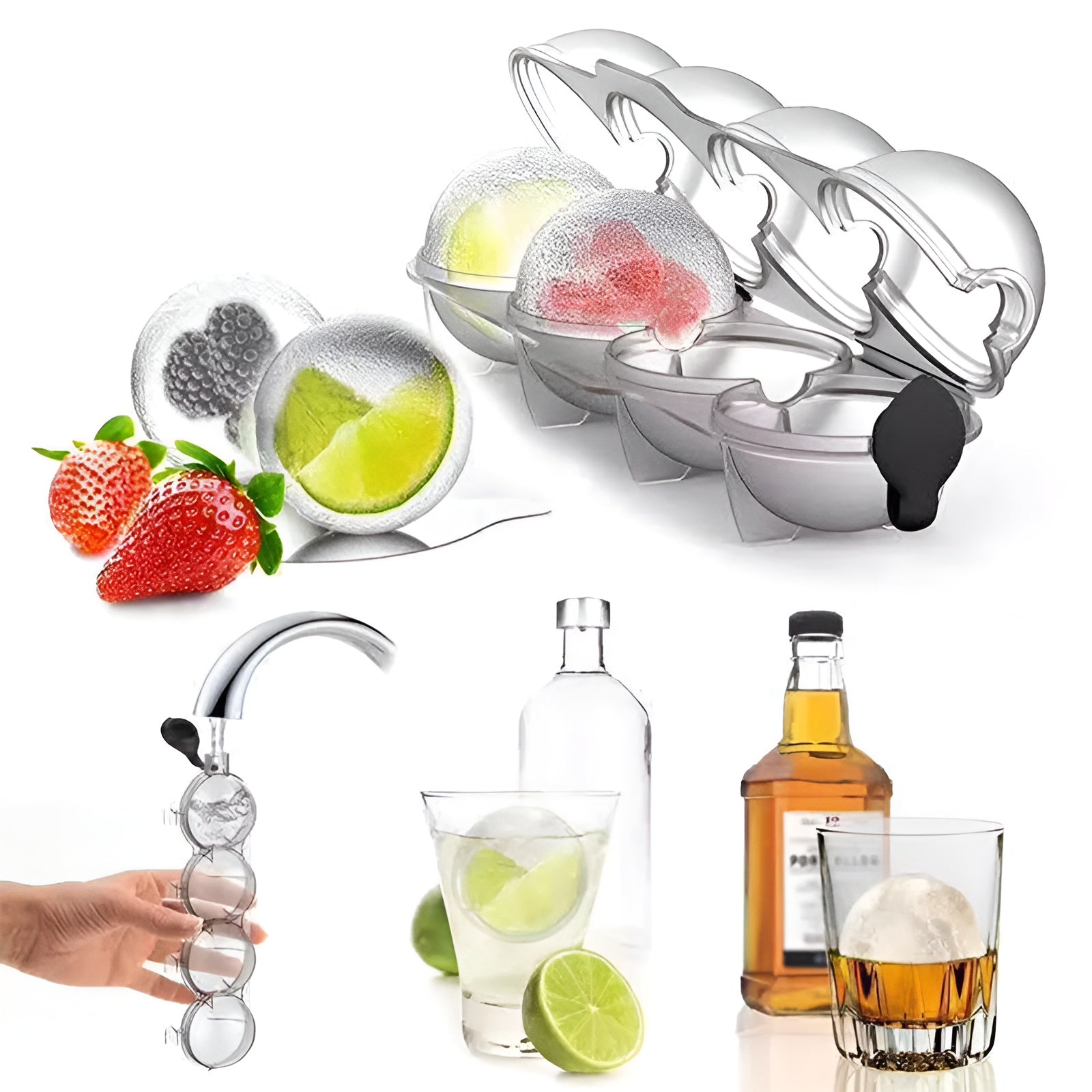 FrostSphere™ – Eisformen für länger kühle Drinks | 1+1 GRATIS