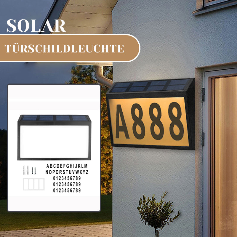 Solar-Türschildleuchte