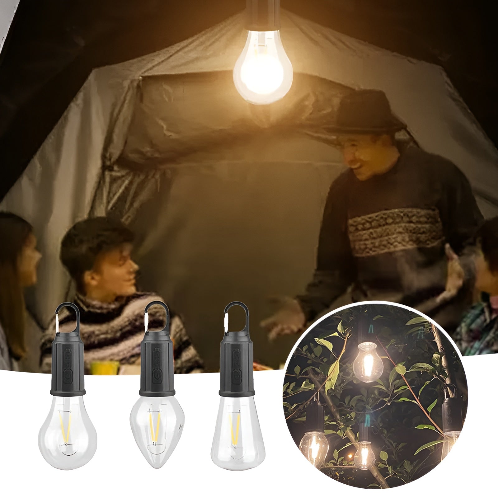 LumiPro – Wiederaufladbare Vintage-Hängelampe | 1+2 GRATIS