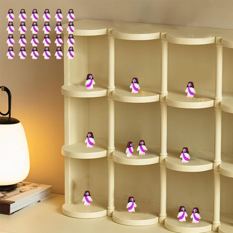 24 Stück Mini-Jesus-Figuren für Osterdekorationen