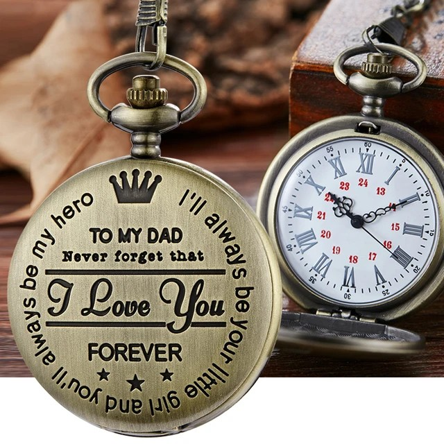 Variant image for Taschenuhr Herren Silber - Elegantes Design mit Kette, Personalisierbar-3
