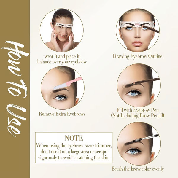 BrowLux™ – Perfekte Augenbrauen Schablonen | 1+1 GRATIS