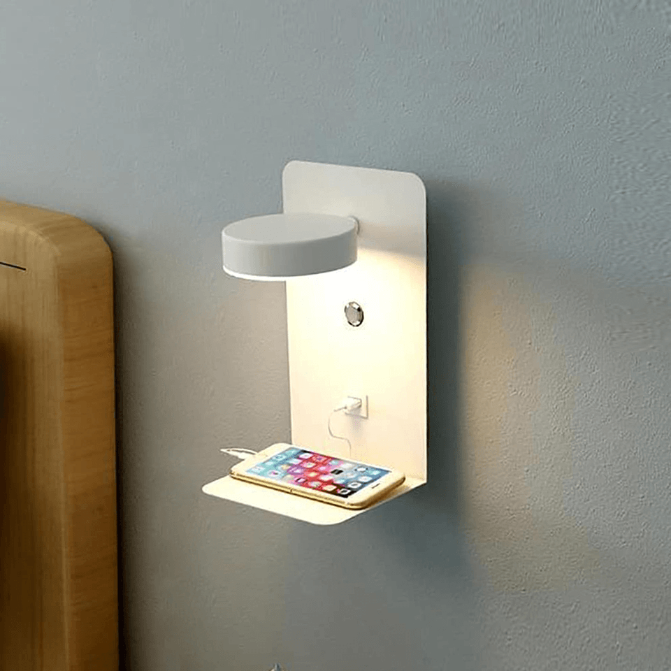 LED Nachtlicht mit USB-Ladegerät - Stilvolle Beleuchtung & Funktionsvielfalt