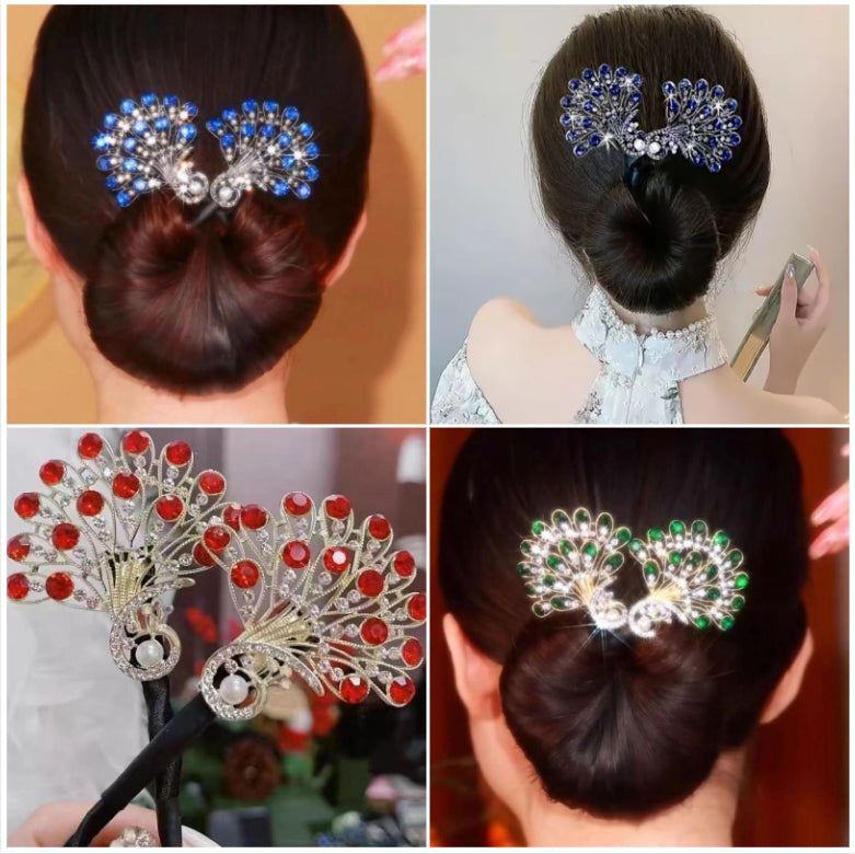 Vintage Haaraccessoire - Exquisites Pfauendesign für Eleganz und Stil