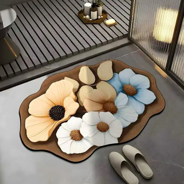 FloraStep™ – 3D Badteppich mit Sicherheit | 50% RABATT