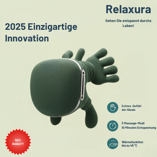 Relaxura Pro – Massagegerät für Tiefenentspannung | 50% RABATT