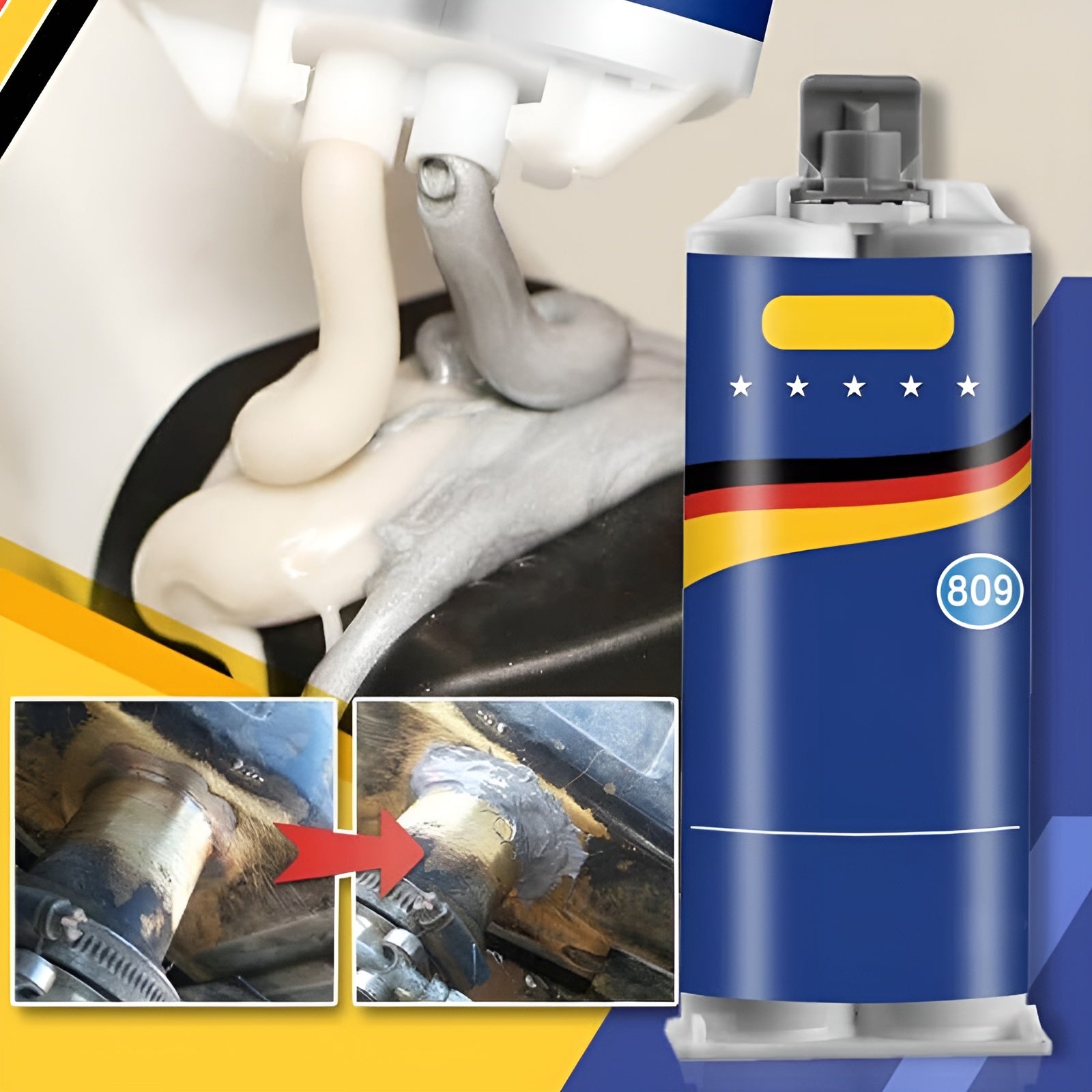 MetalFix  - Metall-Reparaturklebstoff | 1+1 GRATIS