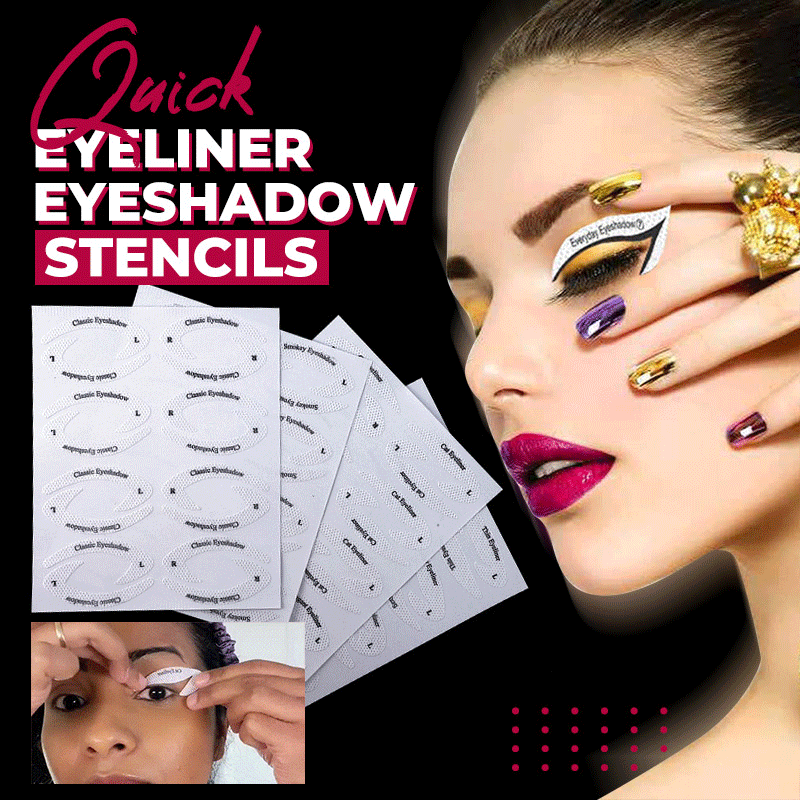 QuickLiner™ Eyeliner-Schablonenset (Mix aus 4 Blättern) | 50% RABATT