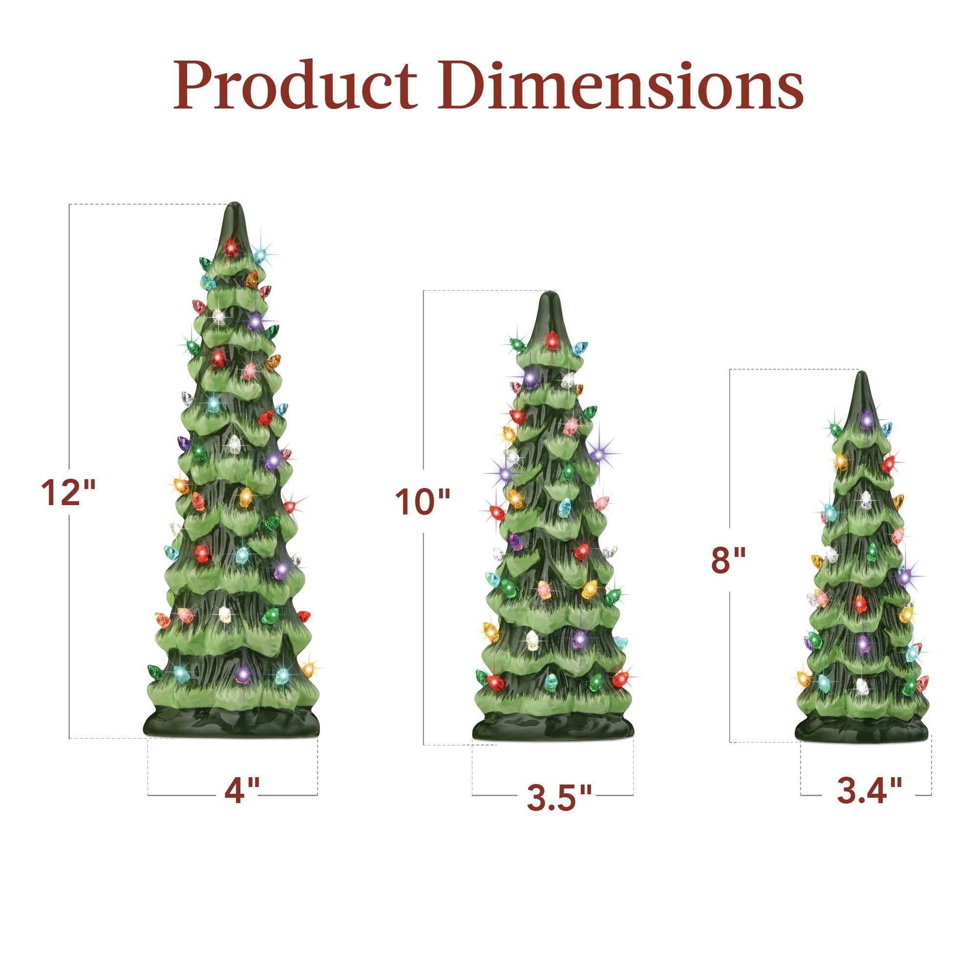 LumiGlow – Handbemalter Weihnachtsbaum aus Keramik