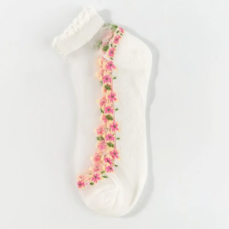 FloraLux® Spitze‑Söckchen | 5+5 paar GRATIS