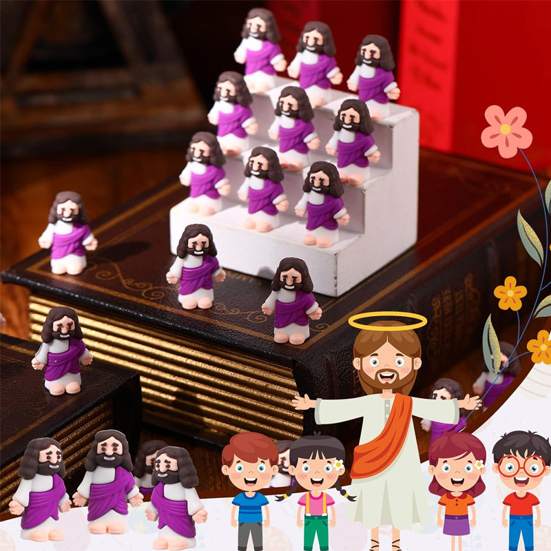 24 Stück Mini-Jesus-Figuren für Osterdekorationen