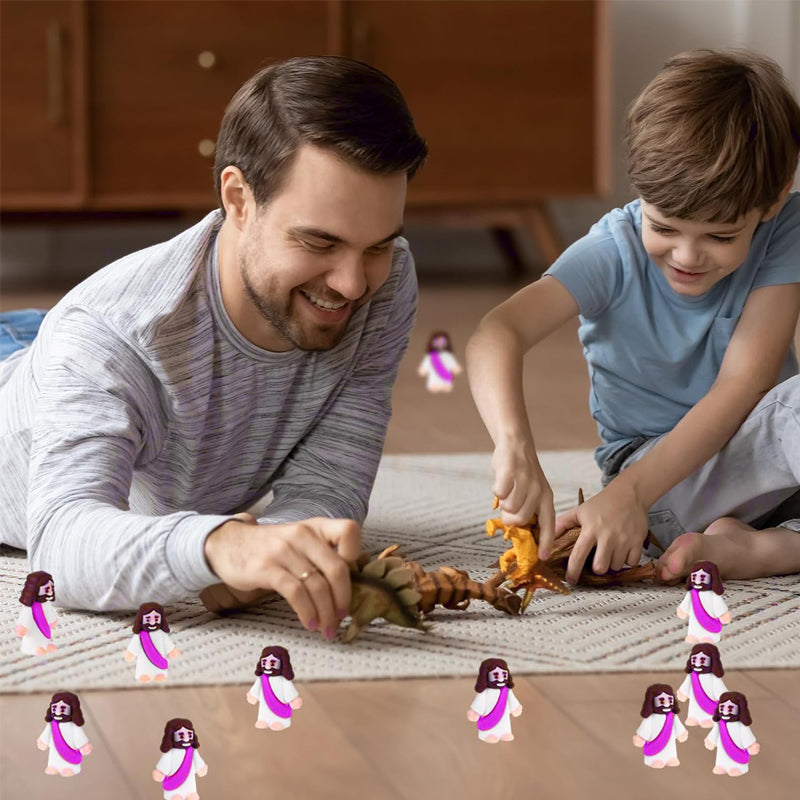 24 Stück Mini-Jesus-Figuren für Osterdekorationen