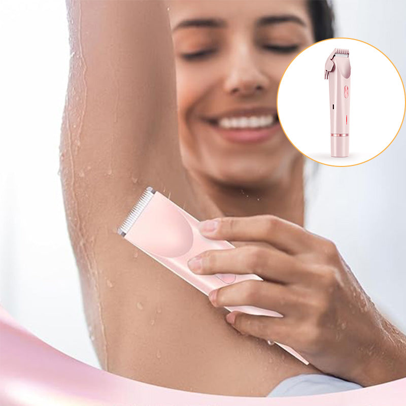Doppelkopf-Haarschneider - Präzise Pflege für Frauen, Wasserdicht & Leicht | 50% RABATT
