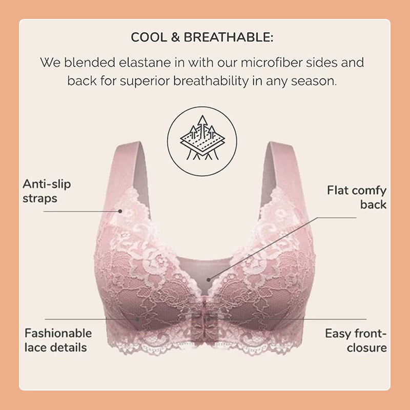 Frontknopf dünner BH Spitze sexy Dessous
