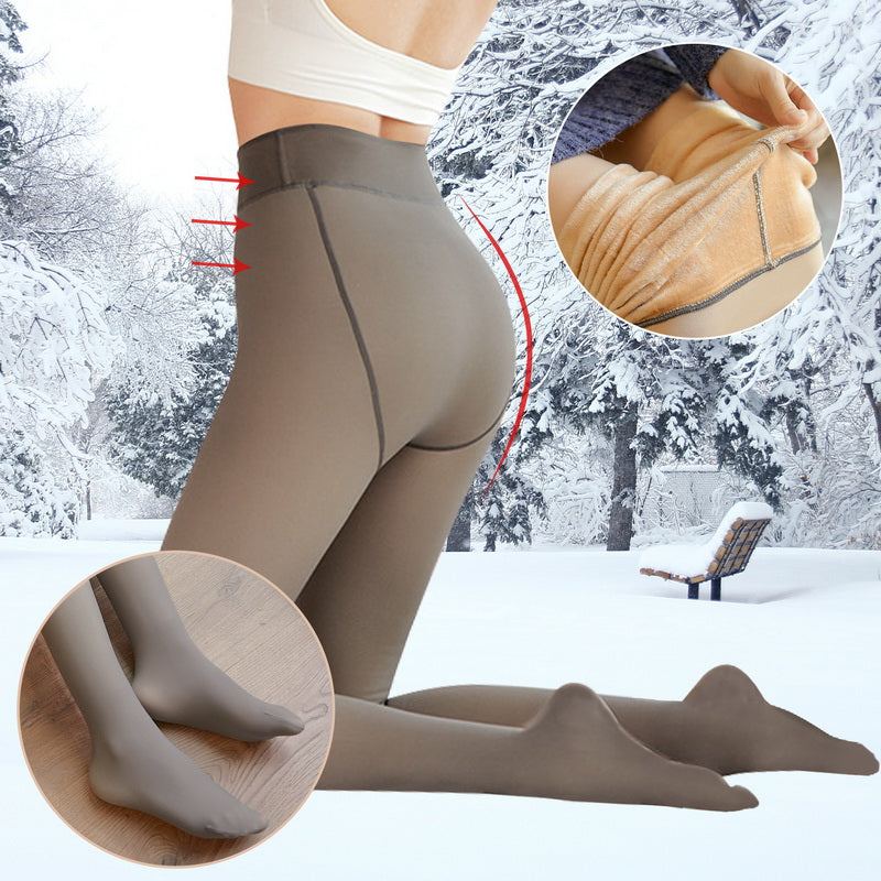 Warme superstretch pluche panty