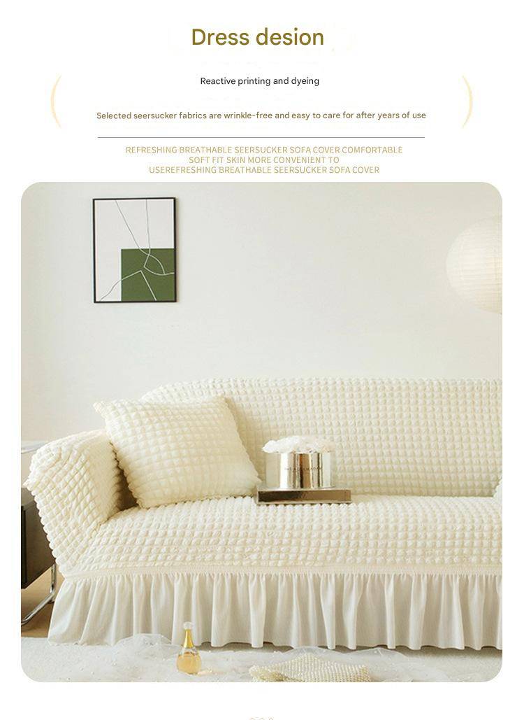 LuxLace™ Premium Seersucker Sofabezug | 50% RABATT