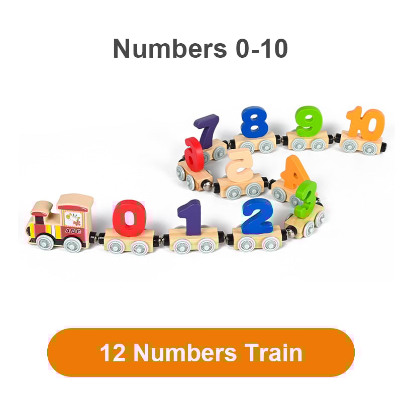 EduTrain – Magnetisches Holzeisenbahn-Puzzle