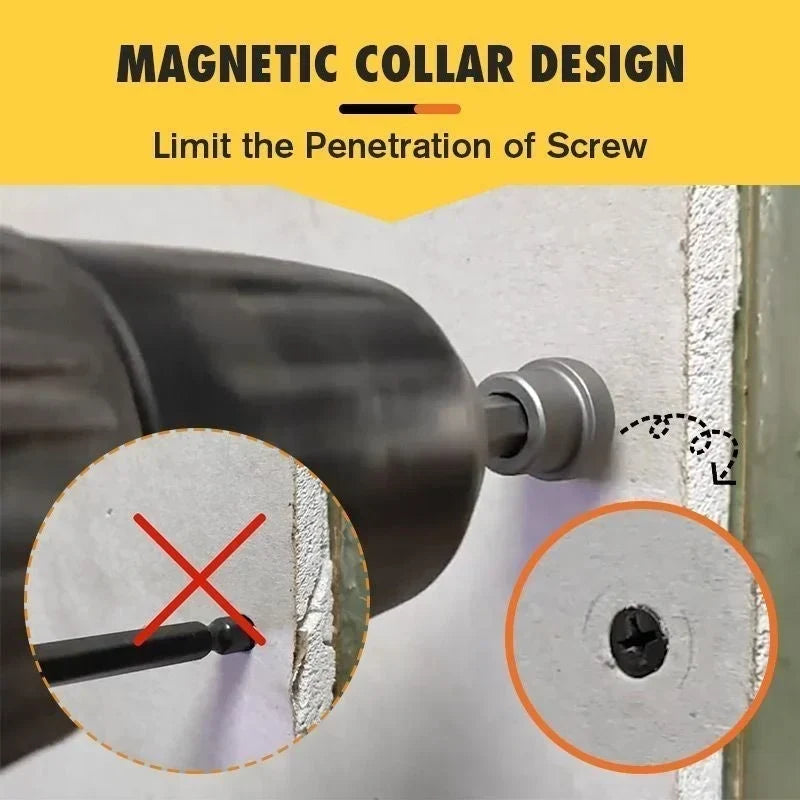 Magnetische Schraubendreherbits zur Positionierung von Hülsen