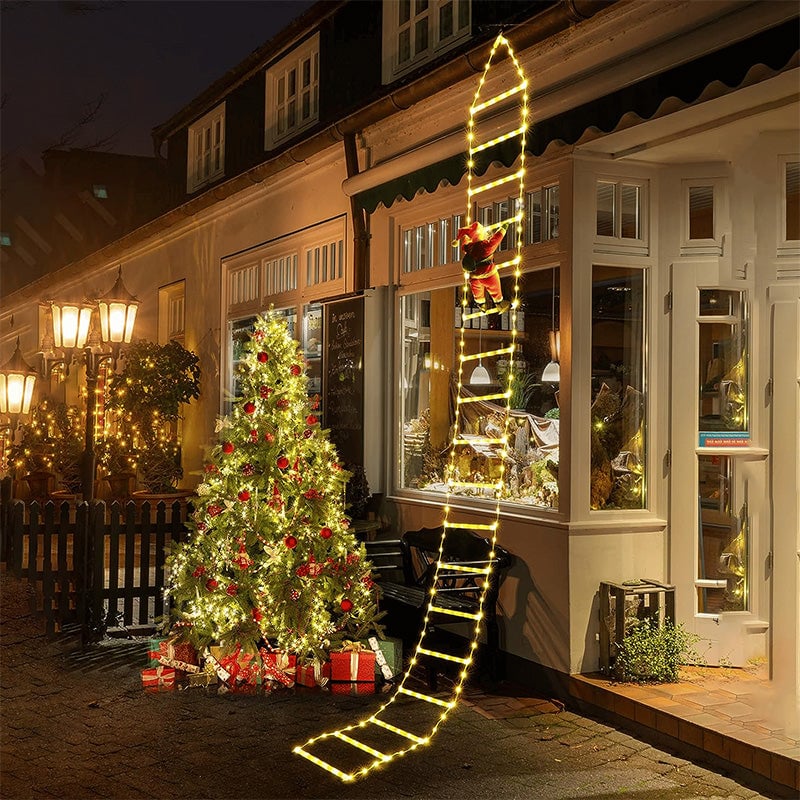 Xmasglow – Weihnachtsleiterlichter mit Weihnachtsmann