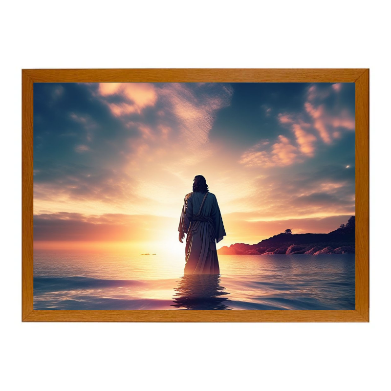 HeiligLicht - Jesus Led 4D Lichtmalerei-christliche Wandkunst | 50% RABATT