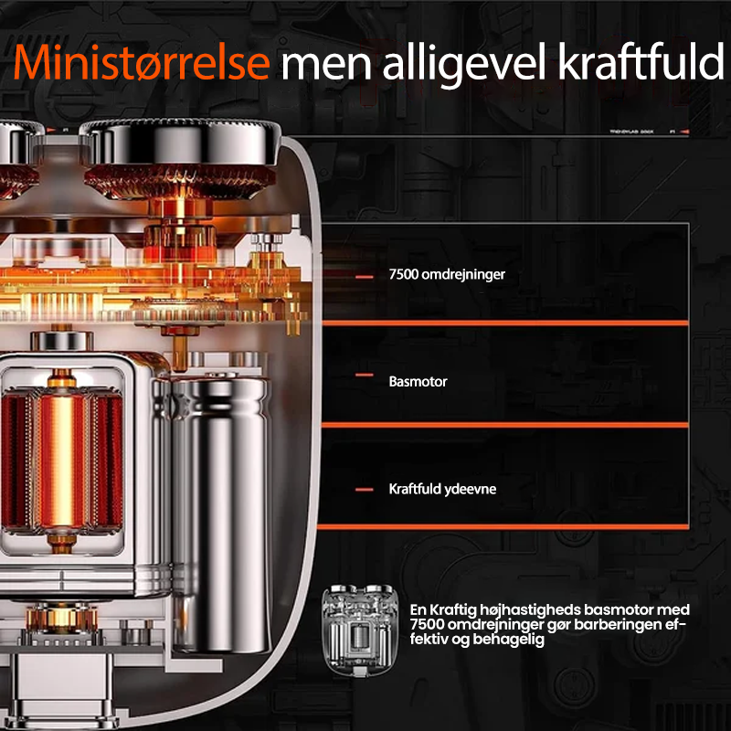 TurboShave - Wiederaufladbarer  wasserdichter kompakter Elektrorasierer | 50% RABATT