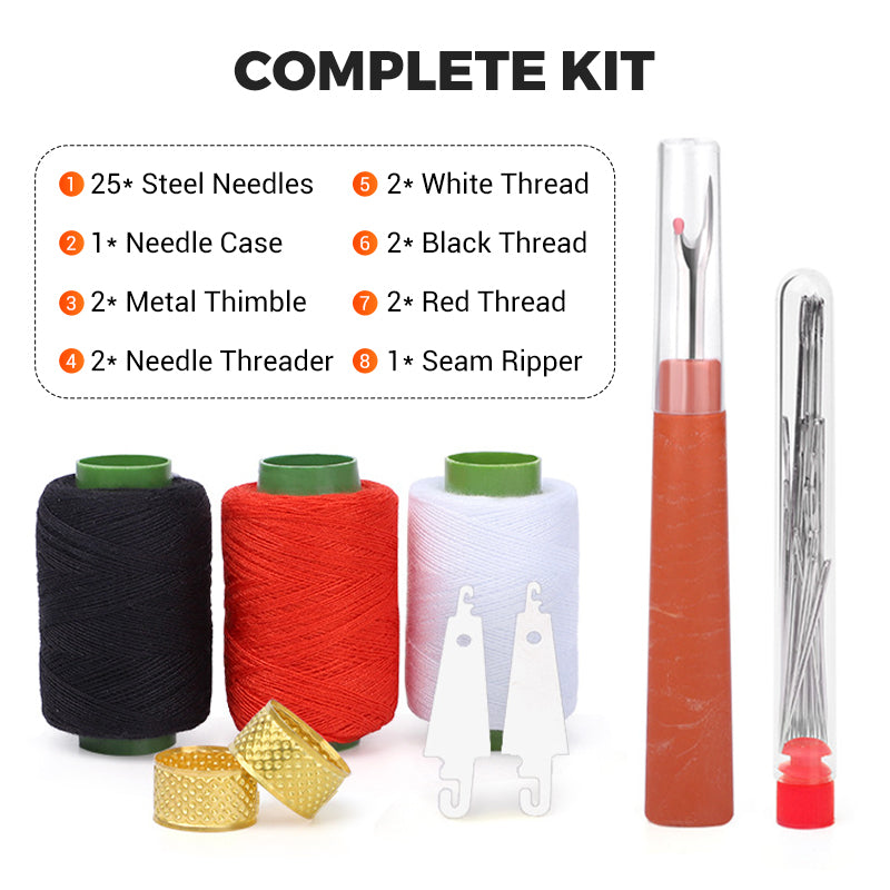 SewLux® 37‑teiliges Nähhelfer-Set | 50% RABATT