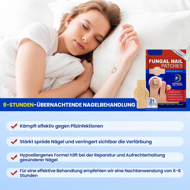 Pilz Nagelpflaster für Zehennagelpilz Linderung | 60+60 GRATIS