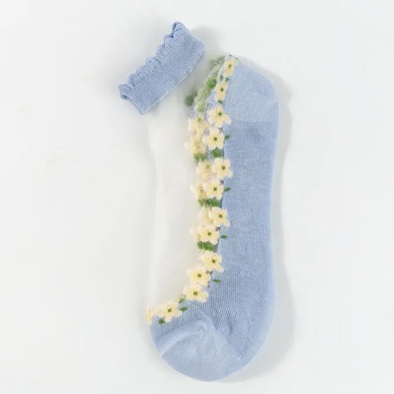 FloraLux® Spitze‑Söckchen | 5+5 paar GRATIS